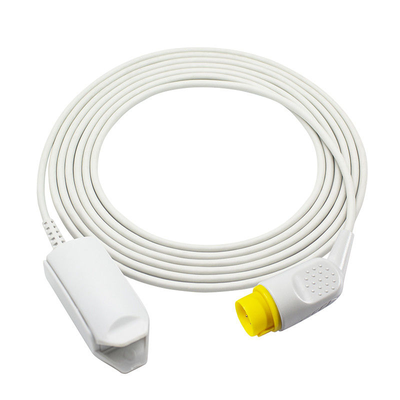 MEK ใหม่ MP1000NT MP700 MP800 เครื่องวัดความอิ่มตัวของออกซิเจนในทารกแบบนำกลับมาใช้ใหม่ได้ 8 Pin คลิปนิ้วผู้ใหญ่ SpO2 Probe