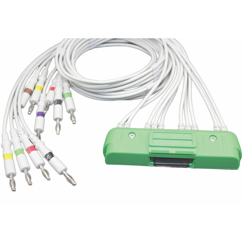 Nihon Kohden ญี่ปุ่น BR-911D ECG-9320 ECG-9522P Cardiofax V 1550K EKG Cable NK 10Lead IEC Banana 4.0