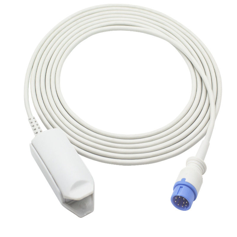 Biolight เซ็นเซอร์ SpO2 แบบใช้ซ้ำได้ A Series Digital Tech A3 A5 V6 M9000 9Pin คลิปนิ้วผู้ใหญ่ SpO2 Probe