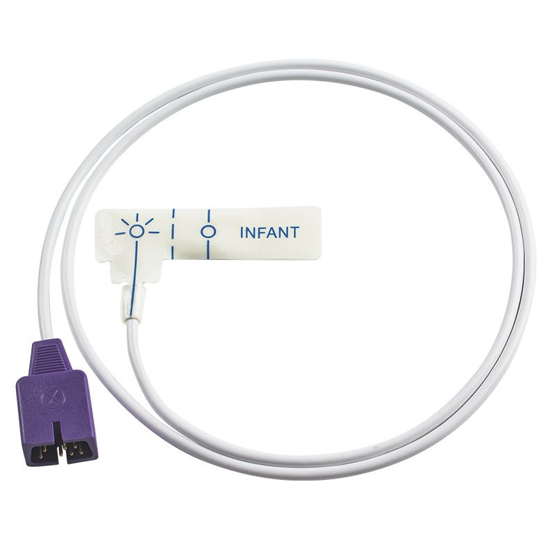 N-ellcor DB9 7pin I20 เซ็นเซอร์ SpO2 แบบใช้แล้วทิ้ง N-3000 PB-3940 โฟมสีขาวสำหรับทารกโพรบ SpO2 แบบใช้แล้วทิ้ง