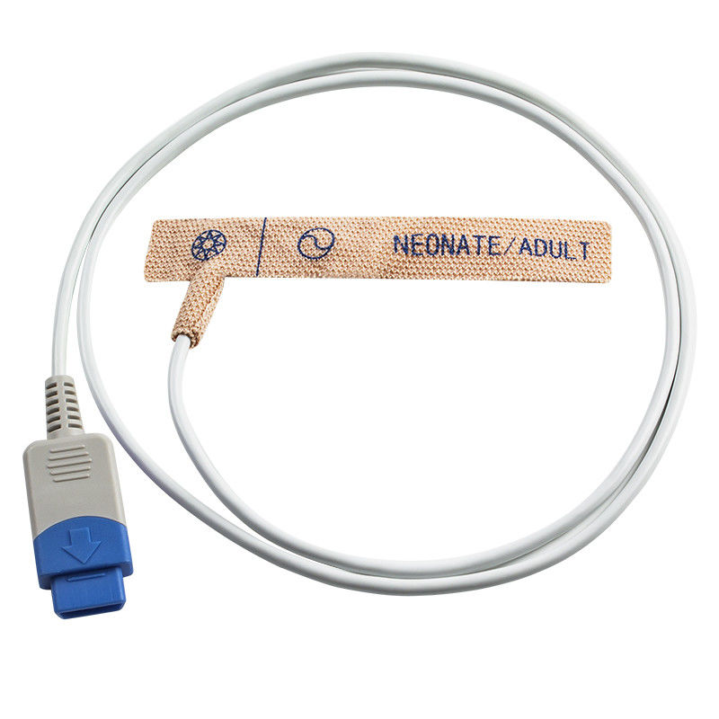 Datex Ohmeda 9pin TS-AF-25 ผ้ายืดผิวหนังทารกแรกเกิดที่ใช้แล้วทิ้ง SpO2 Probe แบบใช้แล้วทิ้ง