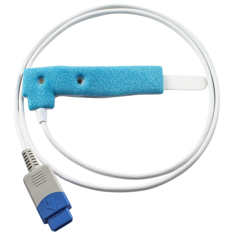 Datex Ohmeda 9 pin เครื่องตรวจจับ SpO2 ครั้งเดียว CS/3 S/5 Cardiocap/5 Infant Neonatal Blue Spong เครื่องตรวจสอบ SpO2 ครั้งเดียว