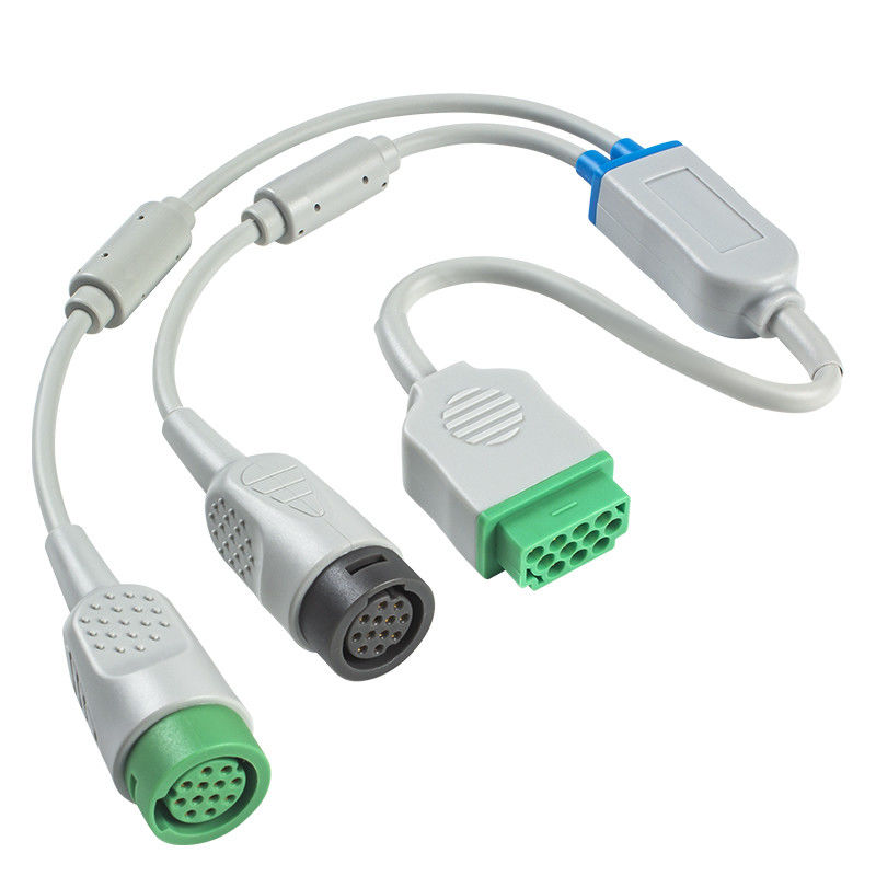 GE Healthcare ECG Trunk Cable Corometrics 1442AAO MECG และ FECG สายเคเบิล ECG