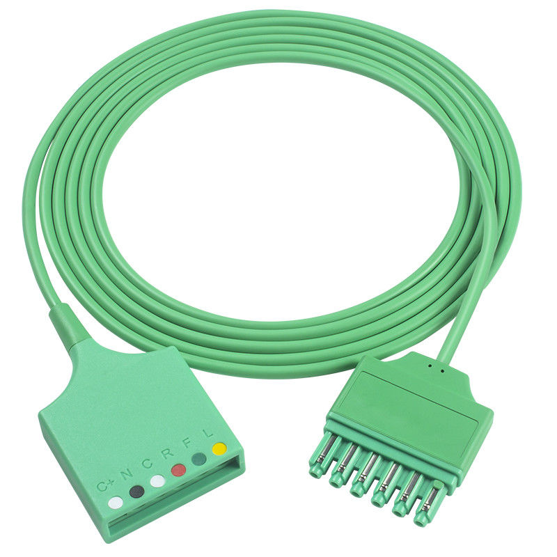 Siemens Draeger MS16256 6Lead ECG Trunk Adapter Cable Drager ECG Extension Trunk สายเคเบิล Single Pin Connector