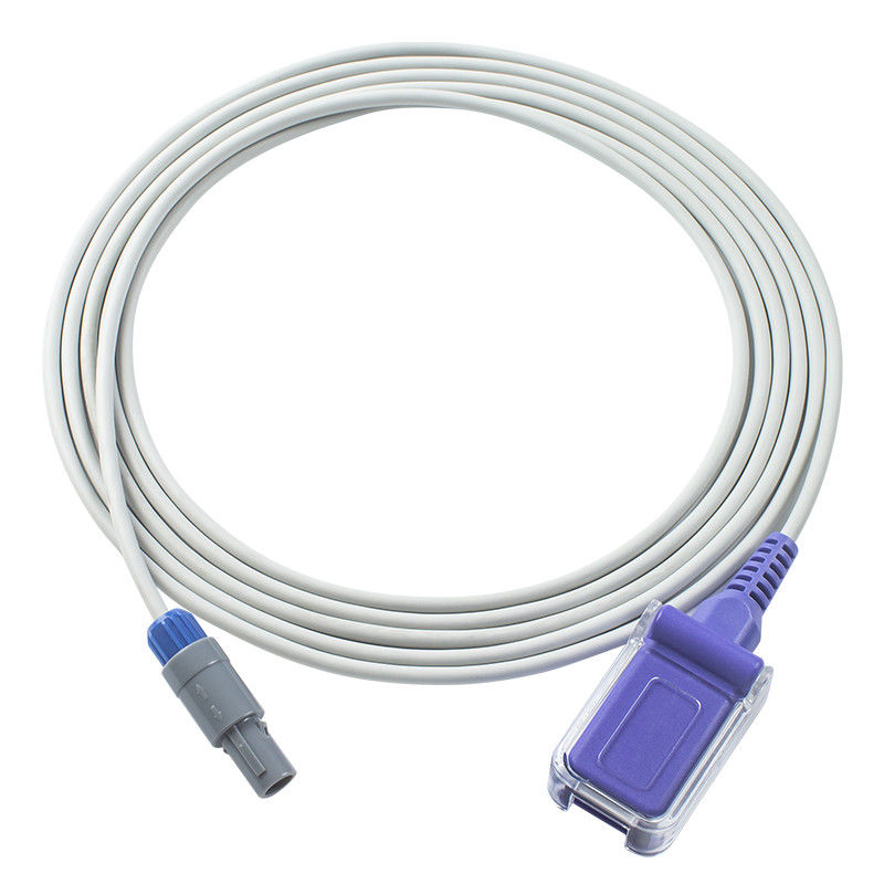 สายเคเบิลเซนเซอร์ ChoiceMMed SpO2 MD2000A สายเคเบิลต่อขยายอะแดปเตอร์ N-ellcor Oxi-max 9 พิน SpO2