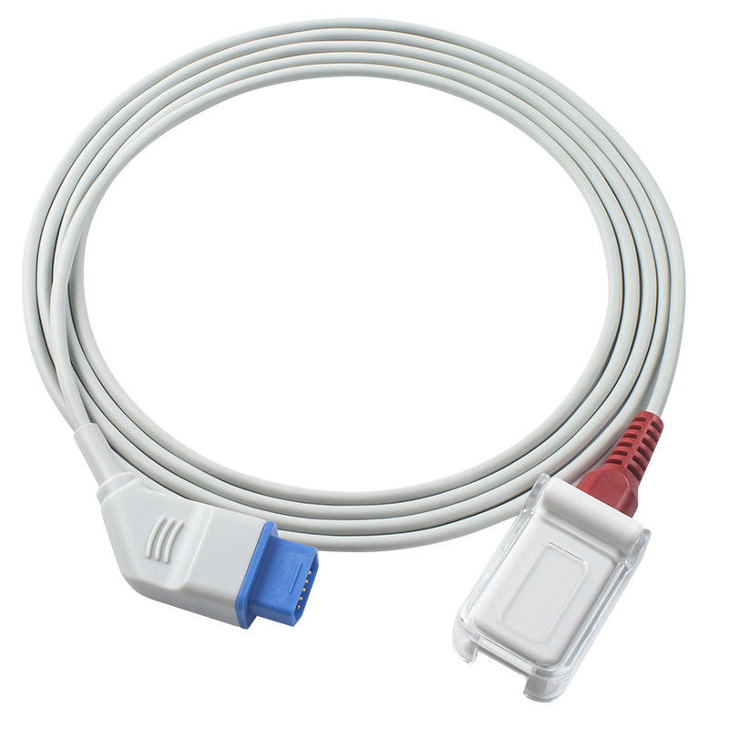 สายเคเบิลเซนเซอร์ Nihon Kohden SpO2 K937 3984 JL-631P for M-asi-mo Red Tech Square Pin 14Pin SpO2 สายเคเบิลต่อขยายอะแดปเตอร์