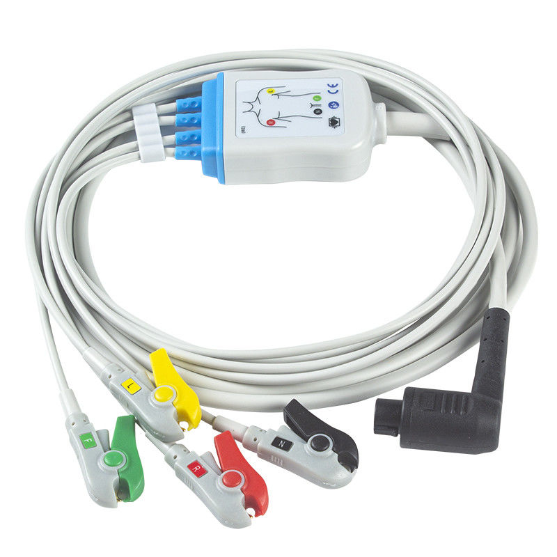 Corpuls 3 สายเคเบิล ECG และ Leadwires 4 Lead Limb IEC Clip 11pin Connector สายเคเบิล ECG