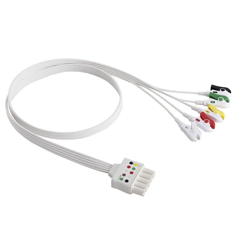 S-iemens ECG Leadwires สายไฟและสายไฟ ECG แบบใช้แล้วทิ้ง 5 เส้น