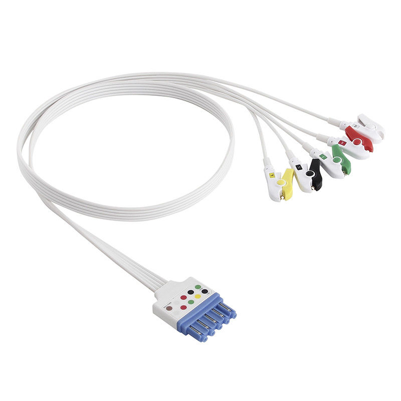 P-Hilips 989803174211 989803173131 คลิปจับสายเคเบิล ECG แบบใช้แล้วทิ้ง 5 แบบ Din DG สไตล์ IEC