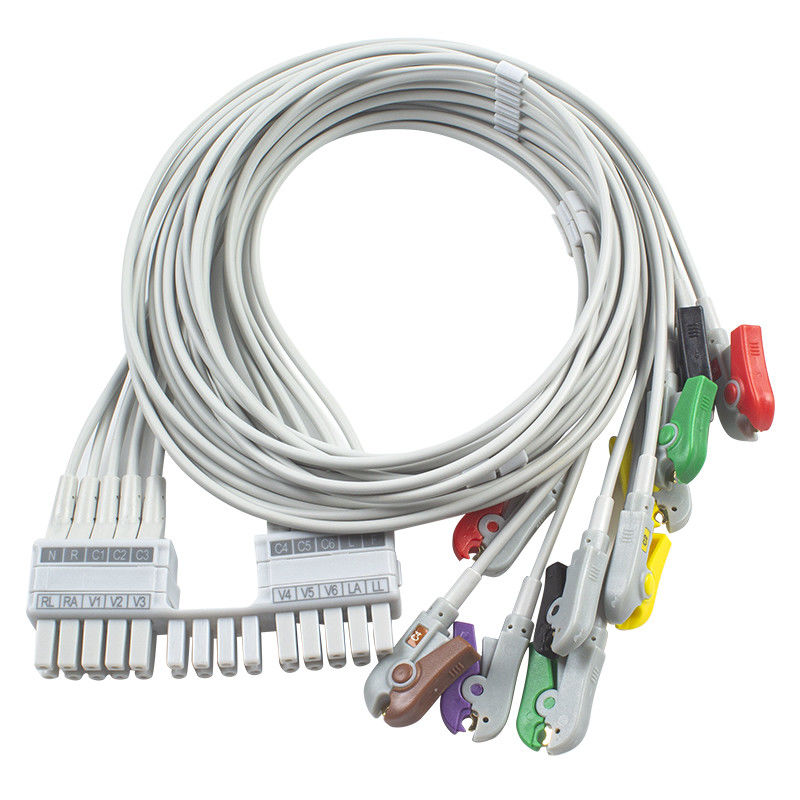 Mortara Burdick 10 Lead EKG สายนํา ECG สายนํา 9293-041-50 9293-046-60 สําหรับ ELI 150C