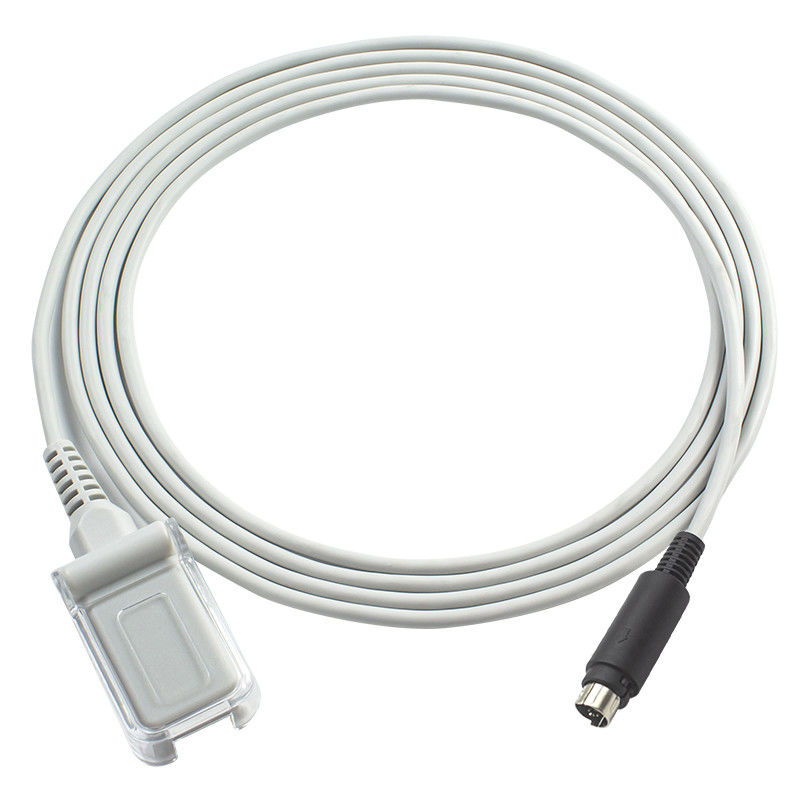 สายเคเบิลเซนเซอร์ Biosys SpO2 6Pin ถึง DB9 SpO2 สายต่อ 2.4M TPU