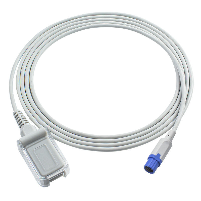 สายเซนเซอร์ Shenmei SpO2 8Pin ถึง 9Pin SpO2 อะแดปเตอร์สำหรับคลินิก/โรงพยาบาล