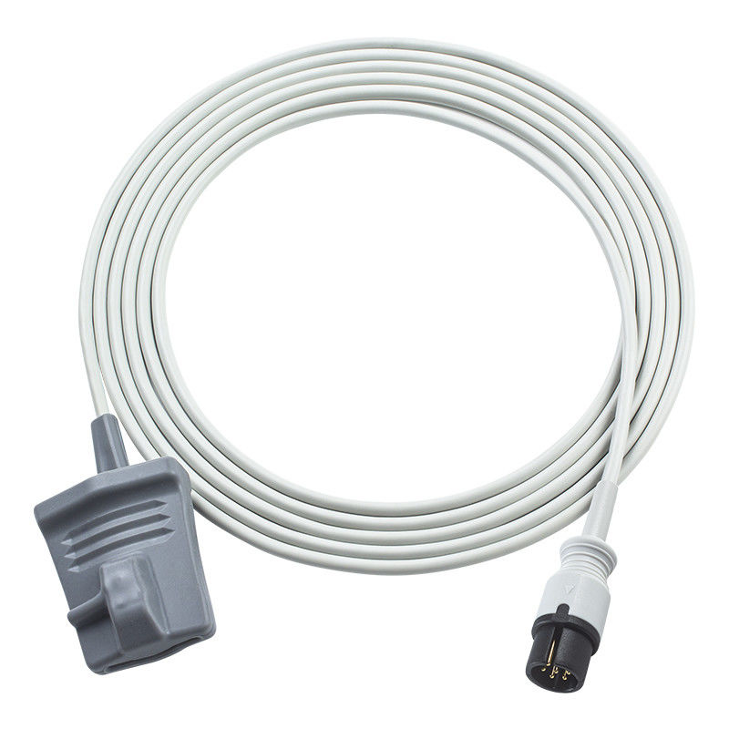 Anke 6 pin Reusable SpO2 Sensor ASC-553 ACS-553A AAMI 6Pin Connector ผู้ใหญ่ SpO2 Probe ที่มีปลายอ่อน