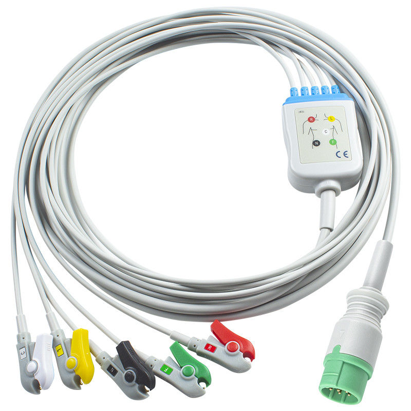 สําหรับชิลเลอร์ที่สอดคล้องกับเคเบิล ECG และสายนํา ส่งต่อตรง 5 Lead IEC Grabber
