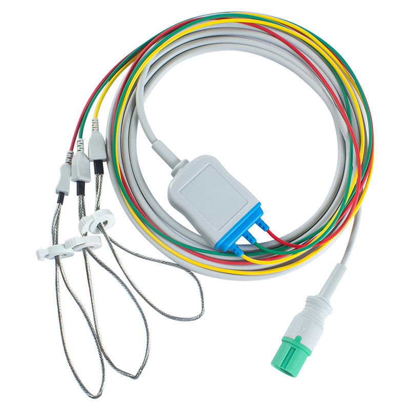 Contec สัตว์สัตวแพทย์สาย ECG และสายนํา 7pin Connector CMS 7000 8000 รุ่นใหม่สาย ECG 3 Lead leggings
