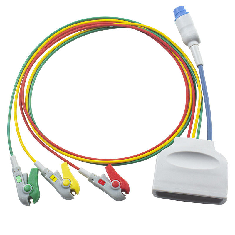 P-Hilips MX40 เทเลเมตรี ECG สายนําที่มีเซนเซอร์ SpO2 3 สายนํา ECG สายนํา 989803171911