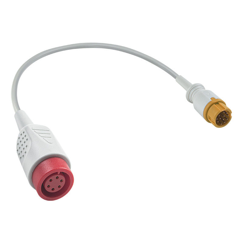Mindray 12 Pin ไปยัง General 6 Pin IBP แอดป์เตอร์เคเบิล IBP Extension Converter Cable