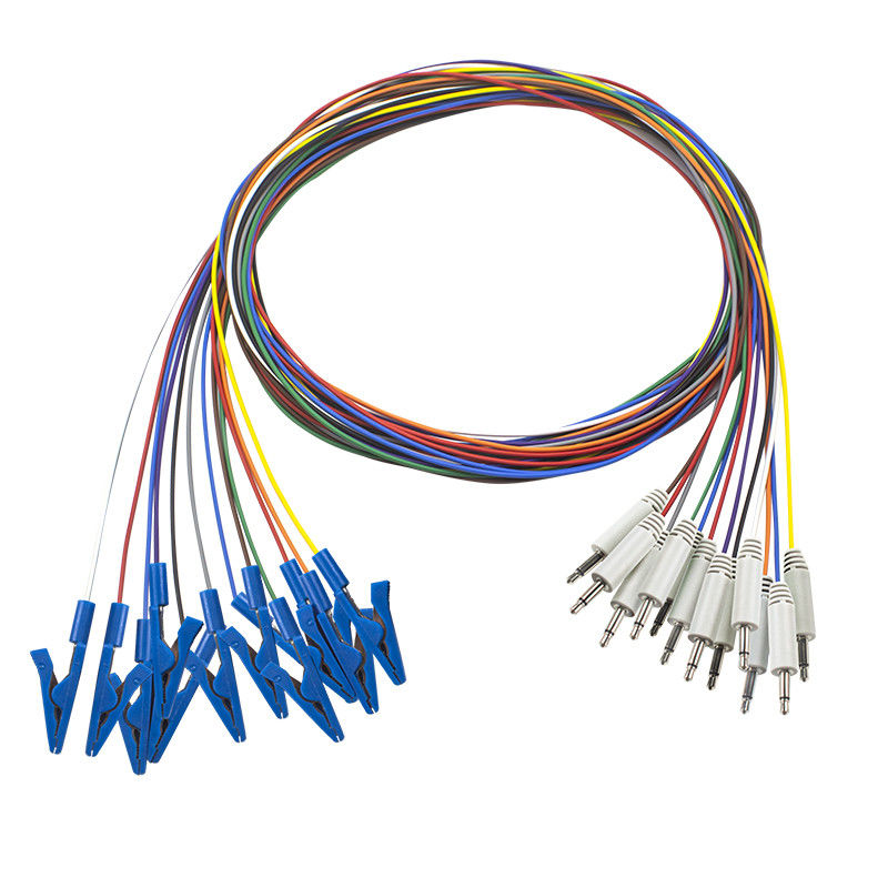3.5 โมโนพล็อก To Grabber Connector สาย EEG Cap สําหรับการเชื่อมต่ออิเล็กทรอนด์ EEG แบบไร้รอยต่อ