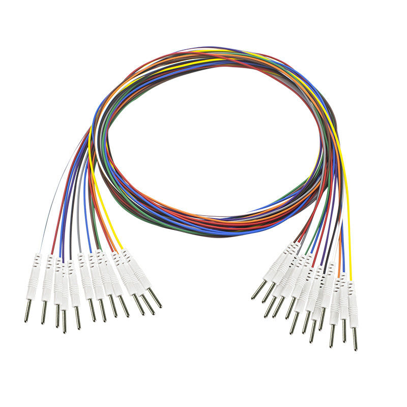 Din 2.0 Plug to 2.0 mm Pin Type EEG Electrode Cable สําหรับ EEG Cap ความยาวมาตรฐาน 1.5M