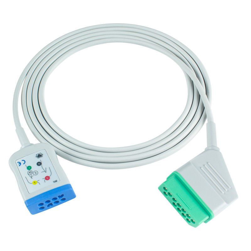 Nihon Kohden 12Pin 6Lead ECG Trunk Adapter Cable JC-906PA BSM 2354A BSM-2300 Life Scope I BSM-2301 คาเบลขยาย EKG