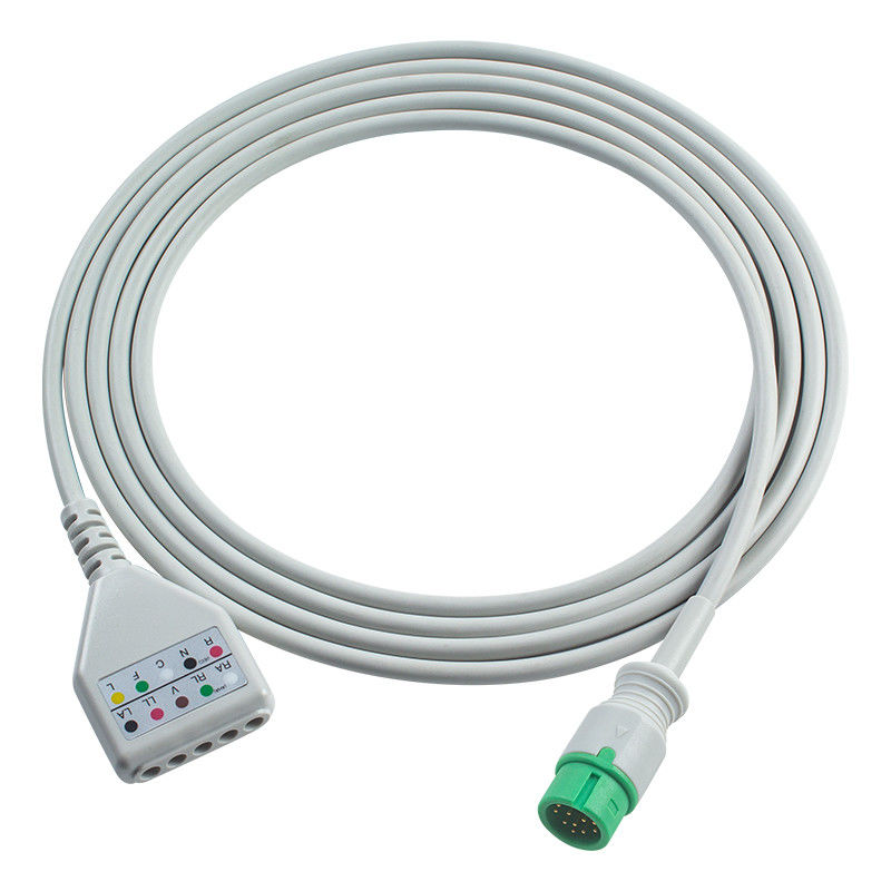 Comen 12Pin ECG Trunk Adapter Cable C50 C70 C90 NC12 NC8 ECG Cable สไตล์ยูโร ECG สายขยาย