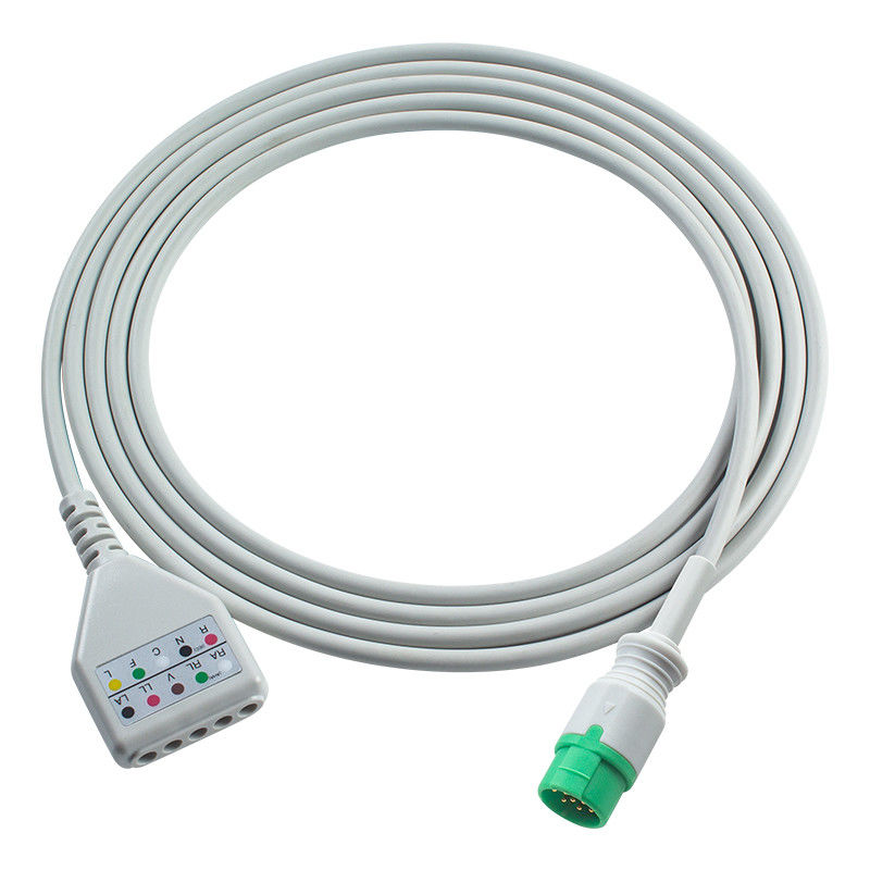ไบโอไลท์ 12 ปิน ECG กระดานแอดป์เตอร์ สายเคเบิล ECG สายเคเบิล Din Style M7000 M8000A M8500 M9500 สายเคเบิลขยาย ECG