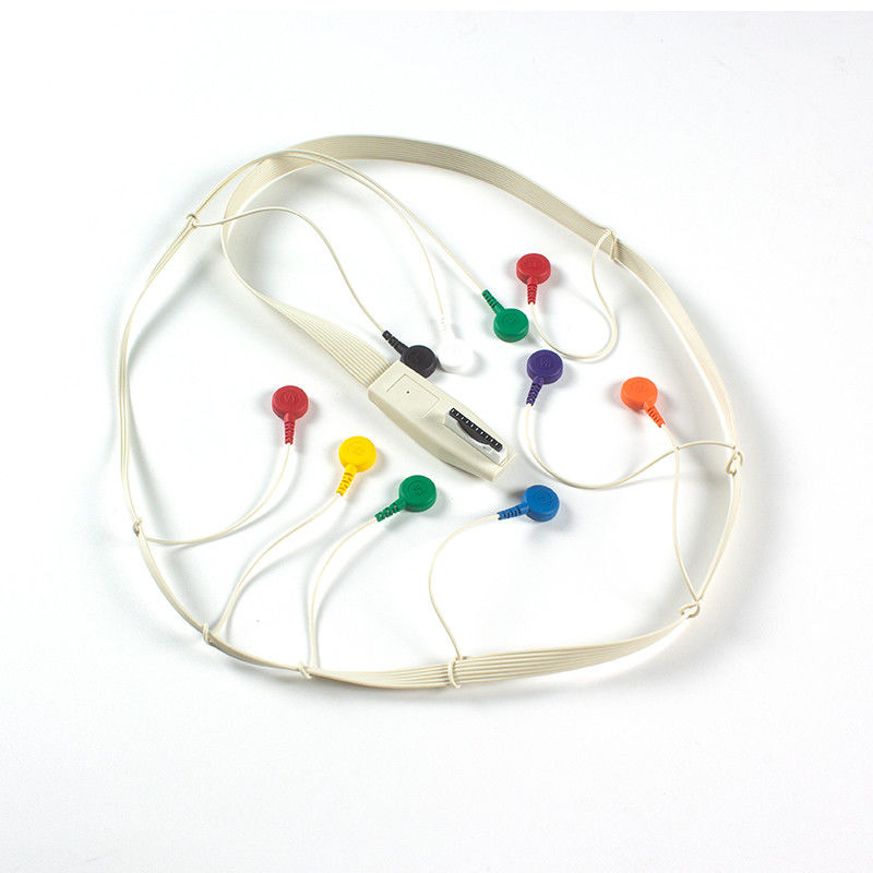 รองรับสําหรับ Mortara X12 + Holter ECG Cable Mortara ECG Holter Mortara Cable 10 สล็อปนํา