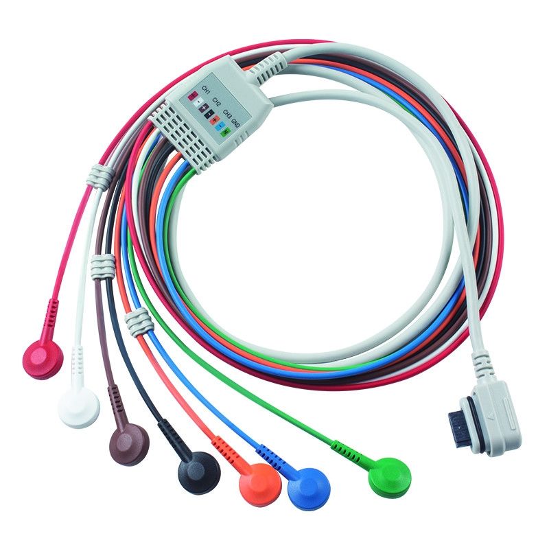 สอดคล้อง GE Healthcare 2008594-002 7-Lead ECG Telemetry คาเบลผู้ป่วย Seer Light สั่ง 5 ชิ้น รับ 1 ชิ้น กระเป๋าฟรี