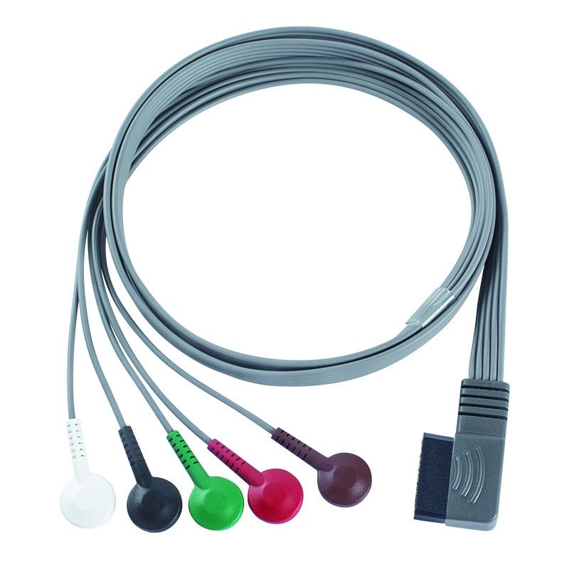 สอดคล้องกับ PH ECG Telemetry Leadwire - M4725A ECG Holter Cable 350-0173-03 สําหรับ Zymed DigiTrak-Plus