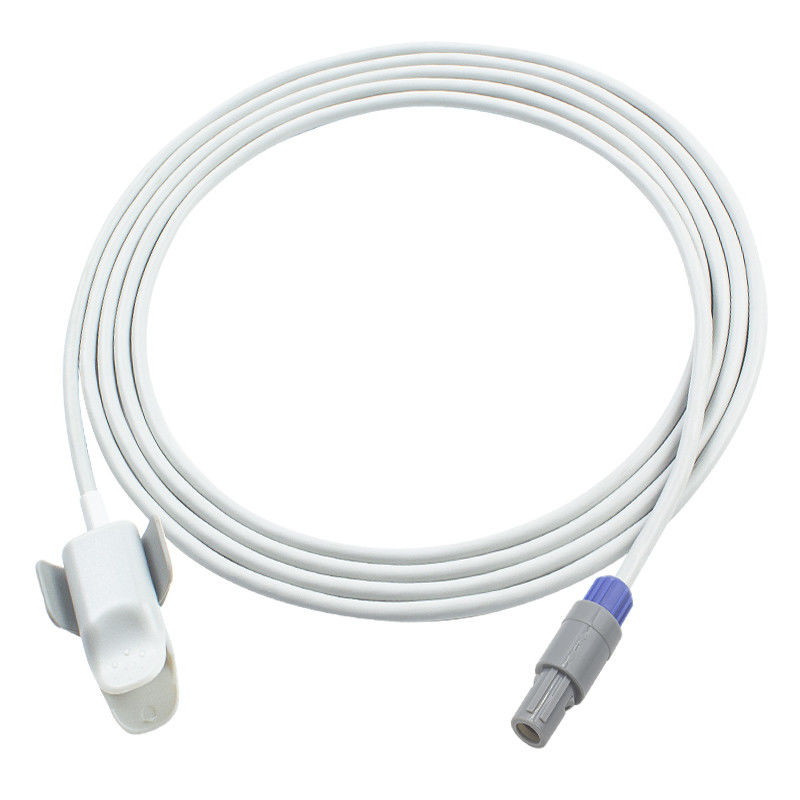 เครื่องตรวจจับ SpO2 5Pin 40Degree ของเด็ก 3.0M สําหรับสหภาพ PM9000C UN8000E ในคลินิกโรงพยาบาล