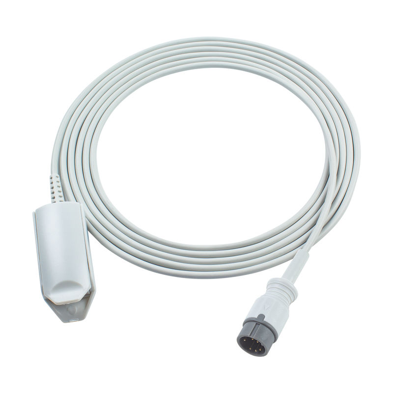 สายทดสอบ SpO2 ที่เข้ากันได้ของ Zoncare สําหรับ Zoncare PM7000D Probe 6Pin Adult Digital 3.0M PM7000C