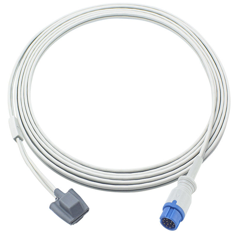 สายเซ็นเซอร์ SpO2 สำหรับทารก Konsung Aurora 8/10/12 12Pin ที่รองรับการใช้งานร่วมกันได้ สายเคเบิล SpO2 สำหรับทารก Konsung Aurora 3.0M
