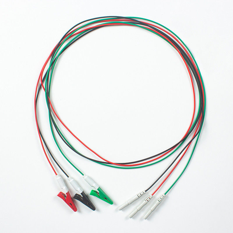 สาย ECG ที่เข้ากันได้กับ Animal Din Type ถึง Animal Grabber 3Lead