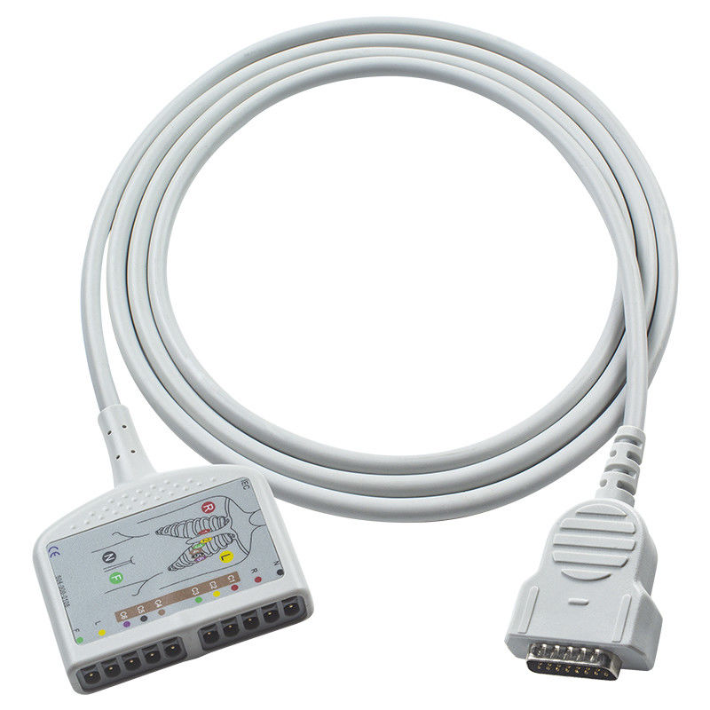 สายไฟฟ้า EKG กระดานกระดานแบบยืดหยุ่น GE Healthcare Marquette 22341809 สําหรับการติดตามผู้ใหญ่ / เด็ก