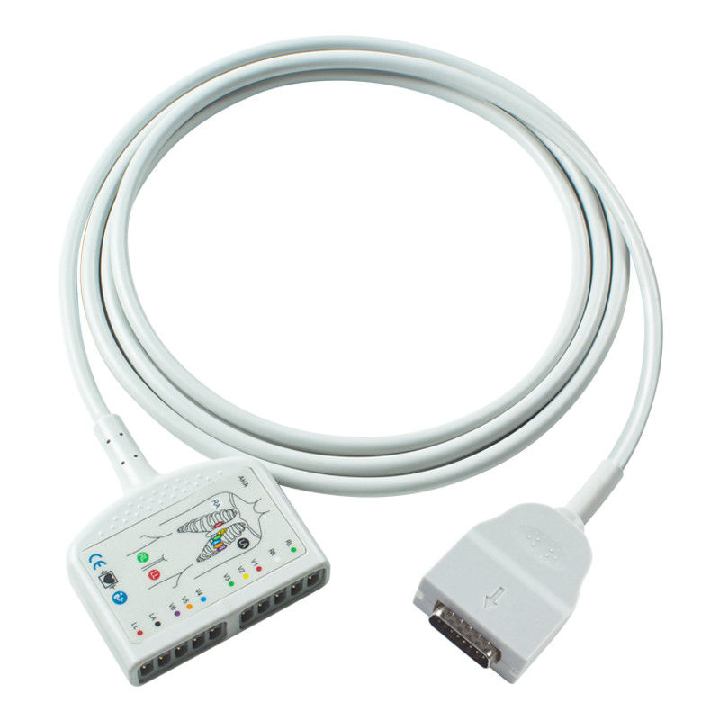 OD6mm 2.2M EKG กระโปรงสายสอดคล้องกับ Mortara Burdick 1600 300 3100 400 6100 800