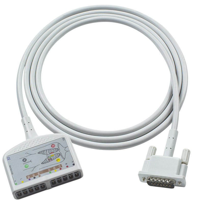 OD6mm 2.2M P-Hilips EKG Cable กระโปรงเคเบิลสําหรับ M1770A M1771A M1772A เครื่องเขียนหน้า 100 เครื่องเขียนหน้า 200