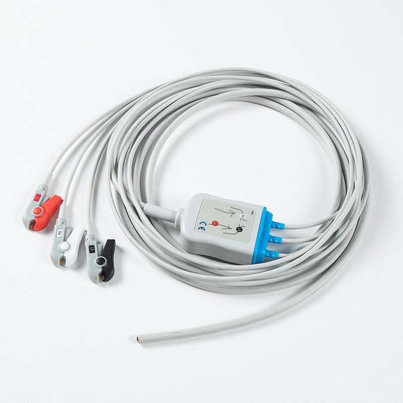 อะไหล่ ECG 3 โลด AHA Grabber องค์ประกอบสาย ECG การออกแบบที่ยั่งยืน 24 เดือน