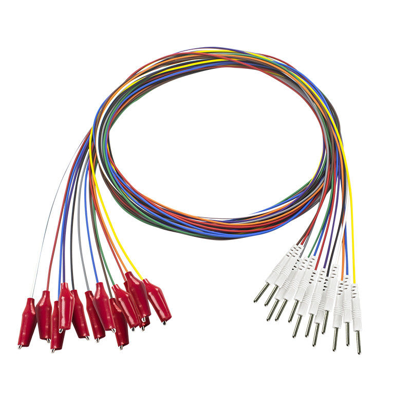 DIN 2.0 ปลั๊ก Grabber นุ่มด้านนอก EEG electroencephalograph Electrodes ชุบทอง EEG EMG Leadwires Electrode