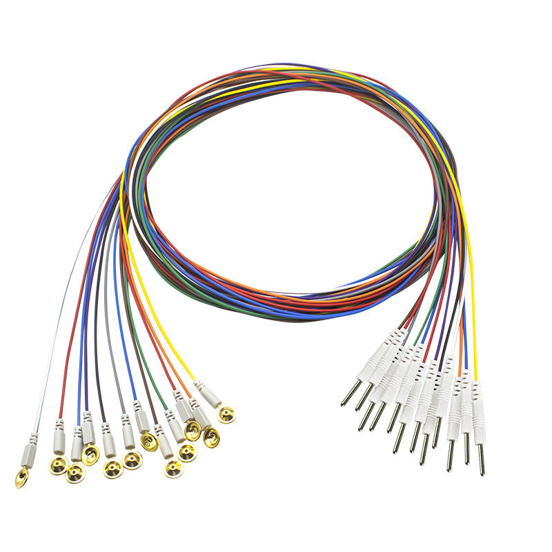 3.5 ปลั๊กโมโน EEG Cup Type หัววัดขั้วทอง EEG EMG Leadwires Electrode