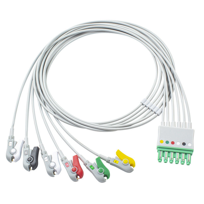 Siemens Draeger MP03405 ECG Lead Wires 6 Lead Cable Grabber M300 Infinity M540 MultiMed Plus คลิป IEC