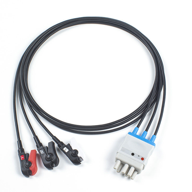 Nihon Kohden Radio Translucent Wire X-Ray CT 3 Lead MRI ECG Radiotranslucent Cable And Lead Wire