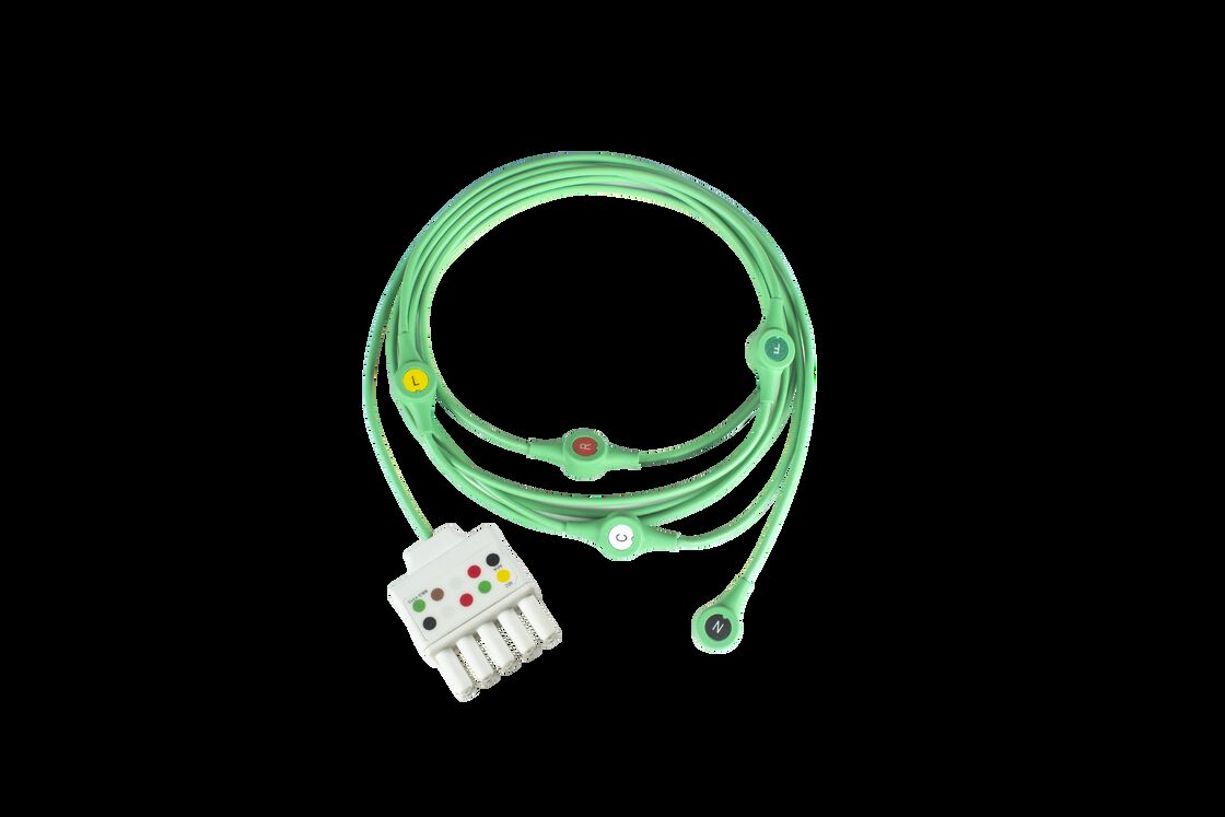 Siemen Draeger Monolead MS16160 MS16161 ECG EKG ผู้ป่วย สายเคเบิลและสายนํา 3 สายนํา 2 5Pin