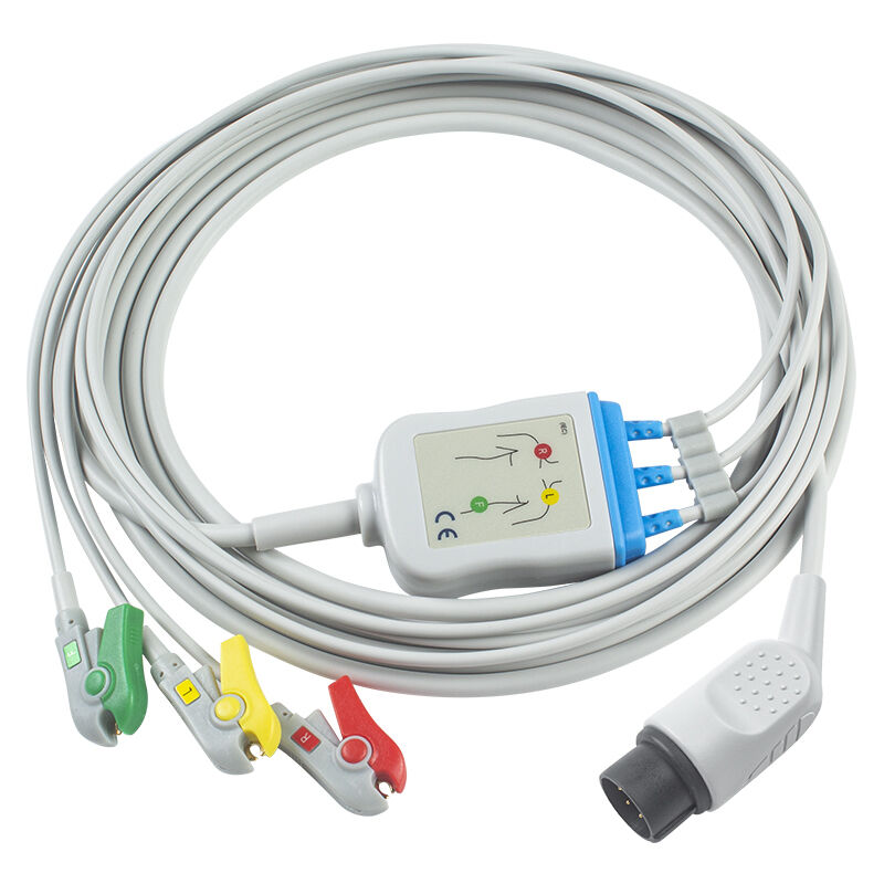 NihonKohden OEC-6102A สายเคเบิล ECG 8Pin และสายไฟ