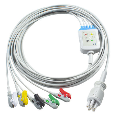 สําหรับ Omron > Colin คาเบล ECG ที่เข้ากันตรงและสายไฟ 5Lead IEC Grabber
