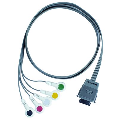 TPU Edan 5Lead ECG Holter Cable IEC Snap Shelf Life 24 เดือน สําหรับเครื่องมือทางการแพทย์ชีวภาพ