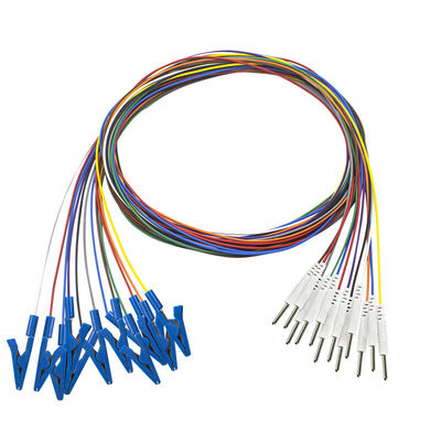 Din 2.0 ปลั๊ก Grabber EEG หมวกจระเข้คลิปจระเข้ขั้วไฟฟ้าชุบทอง EEG EMG สายไฟ Electrode