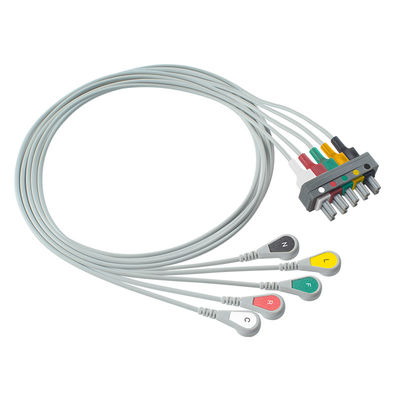 P-Hilips M1633A M1625A M1621A 989803104571 ที่ถอดออกได้ 5 Lead Snap IEC EKG Leadwire