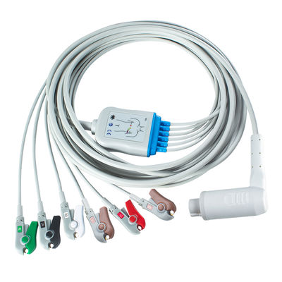 Corpuls 3 6Lead IEC Grabber คาเบลผู้ป่วยที่มี AHA / IEC Lead Color Coding