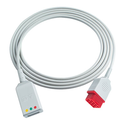 Bionet 12Pin BM3 BM5 3 5Lead ECG Trunk Adapter Cable Euro Style พร้อมสายขยาย ECG Drager