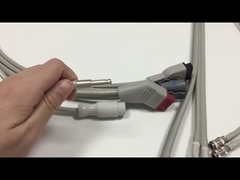 Welch Allyn SE-PRO-600 M2461A สายเคเบิลและสายไฟ EKG ตัวเชื่อมต่อ IEC 4.0Banana